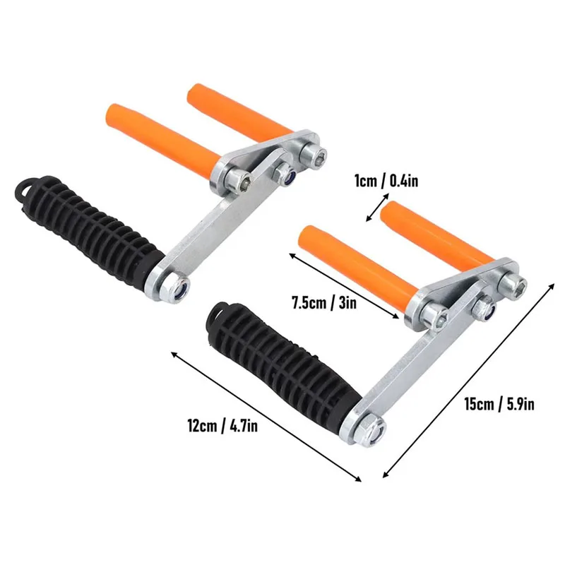 2pcs Multifunctional Gypsum Board Lift Plate Clamp Stainless Steel Clamps Metal Gripper Handle Lifting Carrier Handling Tool
