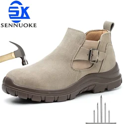 Fashion Safety Shoes Steel Toe Shoes Men  Work Sneakers safety Tennis  Industrial  Protection for the Feet Original