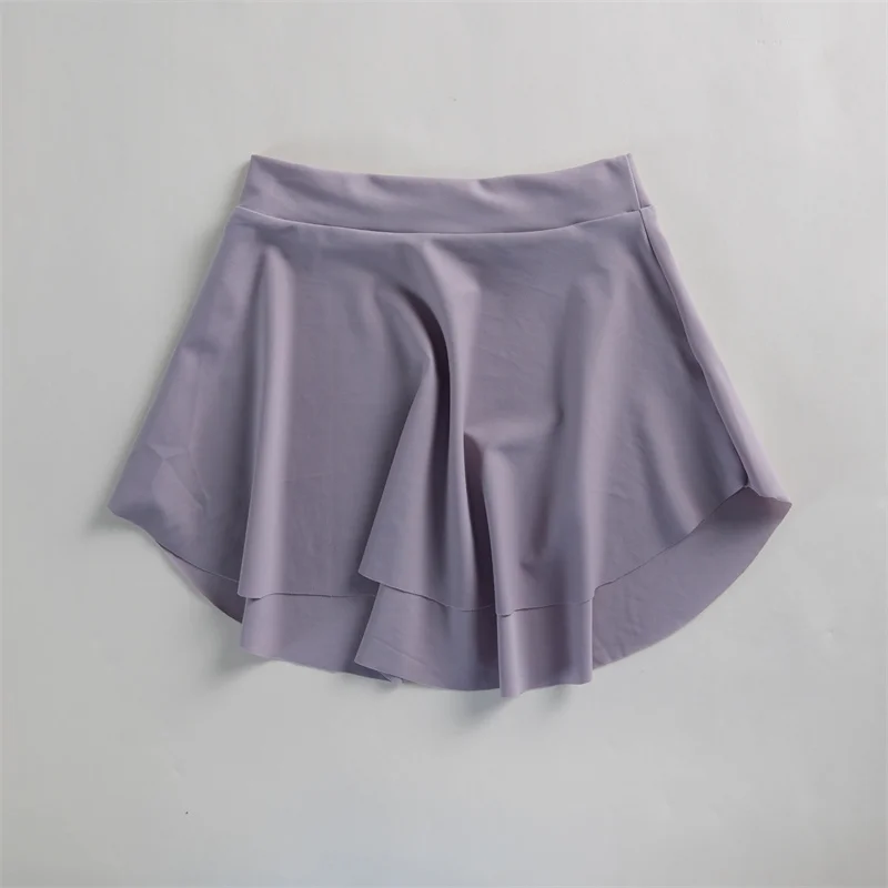 Hot Sale High Quality Many Colors Nylon Spandex Yoga Sports Kids Girls Women Adult Ballet Dance Skirts