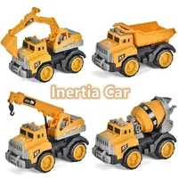 Kids Classic Simulation Inertia Engineering Car Toy Excavator Model Tractor Toy Dump Truck Model Car Toys for Children Gift