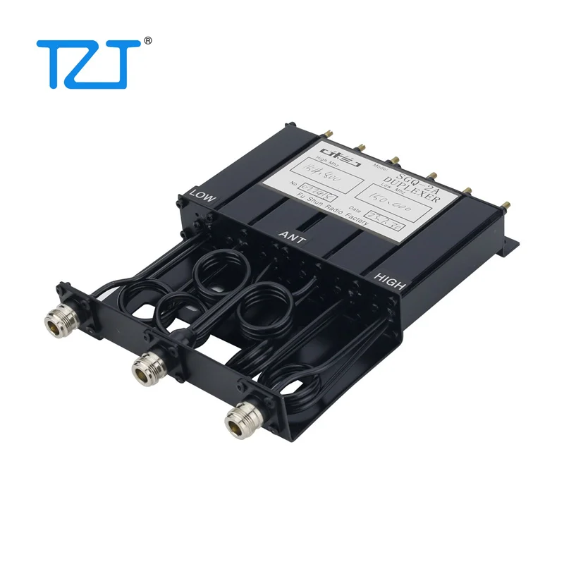 TZT 30W VHF 136-180Mhz/30W UHF 380-520Mhz 6 Cavity Duplexer VHF Repeater Duplexer for Radio Communication Radio Repeater