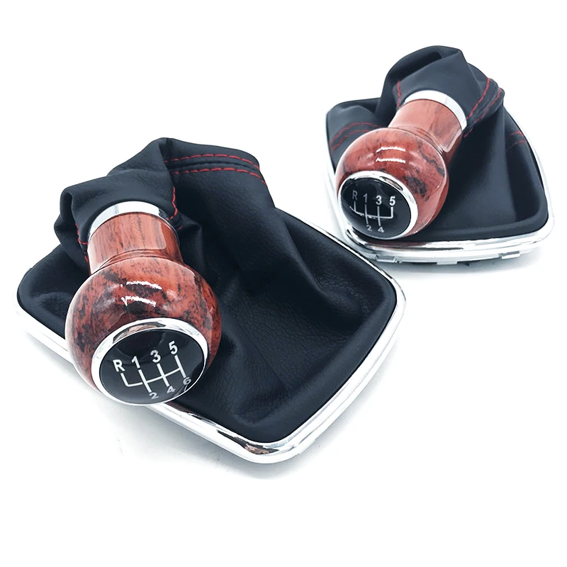 

12mm 5 / 6 Speed Gear Shift Knob Lever Shifter Gaiter Boot for Volkswagen VW Golf Jetta MK4 GTI R32 Bora 1999-2005 Car Styling