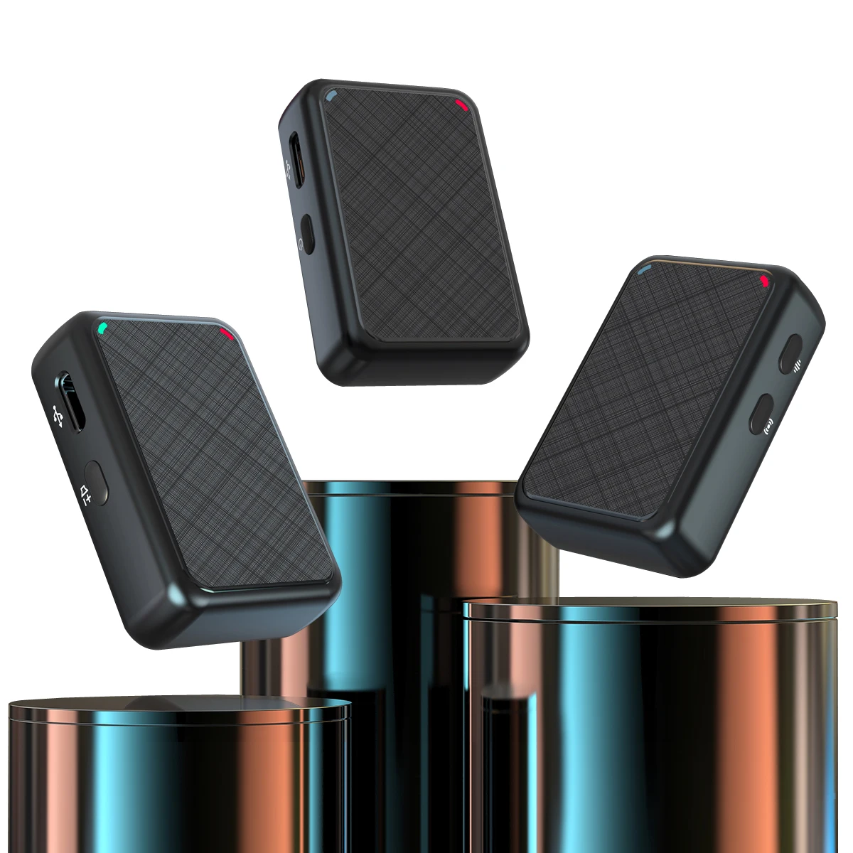 Vandlion V8ไมโครโฟนไร้สาย Lavalier Lapel Live ไมโครโฟนระบบ Mic สำหรับสมาร์ทโฟนตาราง DSLR กล้องการตรวจสอบแบบเรียลไทม์