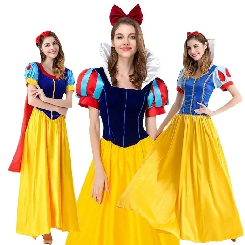 Cartoon Prinzessin Schneewittchen Halloween-Party-Kostüm Erwachsenen-Cosplay Übergröße Kleid Mädchen Prinzessinnenkleid Damen Erwachsenenkleidung Cartoon