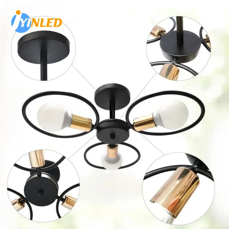 

Home Decor Led Ceiling Light Nordic Modern Design 3/6 Heads Ceiling Light for Art Aisle Entry Garden Balcony Room Light Fitting