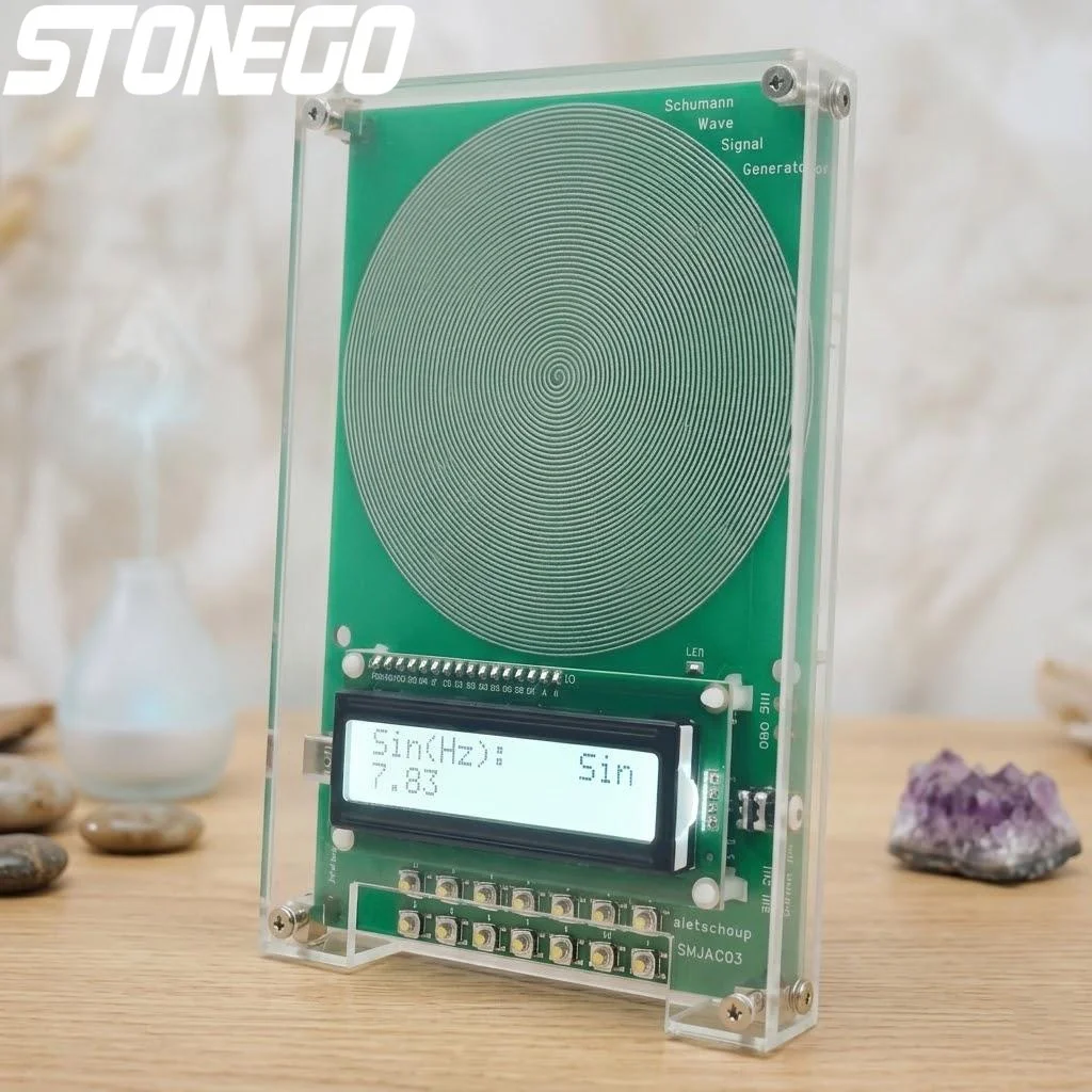 7.83Hz Adjustable Frequency Generator USB Powered Sine Wave 0.01Hz to 100KHz Schumann Resonance Tool for Sleep Relief and Yoga