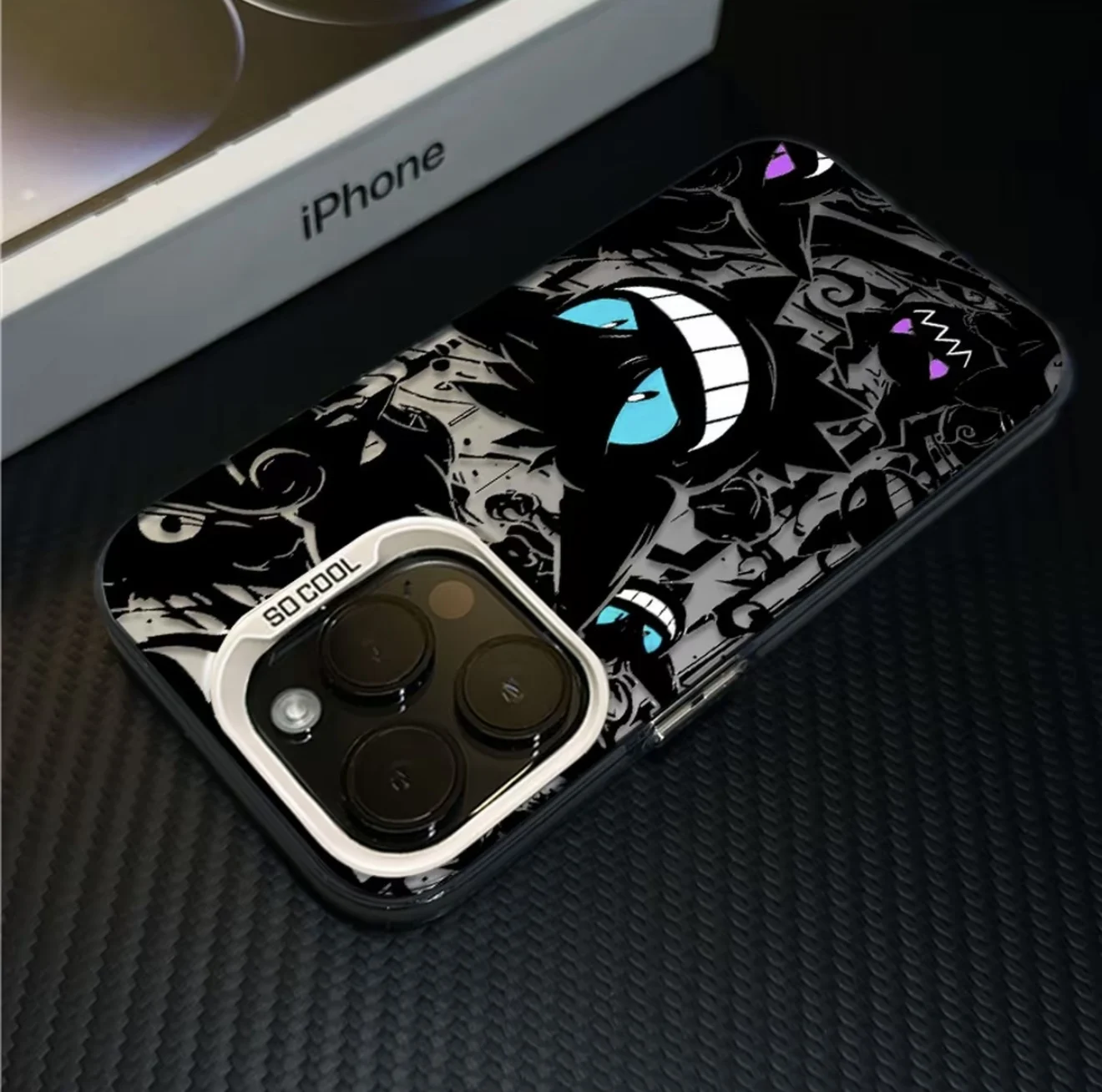 New Cool Anime Gengars Phone Case For iPhone 17 16e 16 15 14 13 12 11 Pro Max X XR XSMAX 8 7 Air Plus Anti Fall Matte Back Cover - náhled 6
