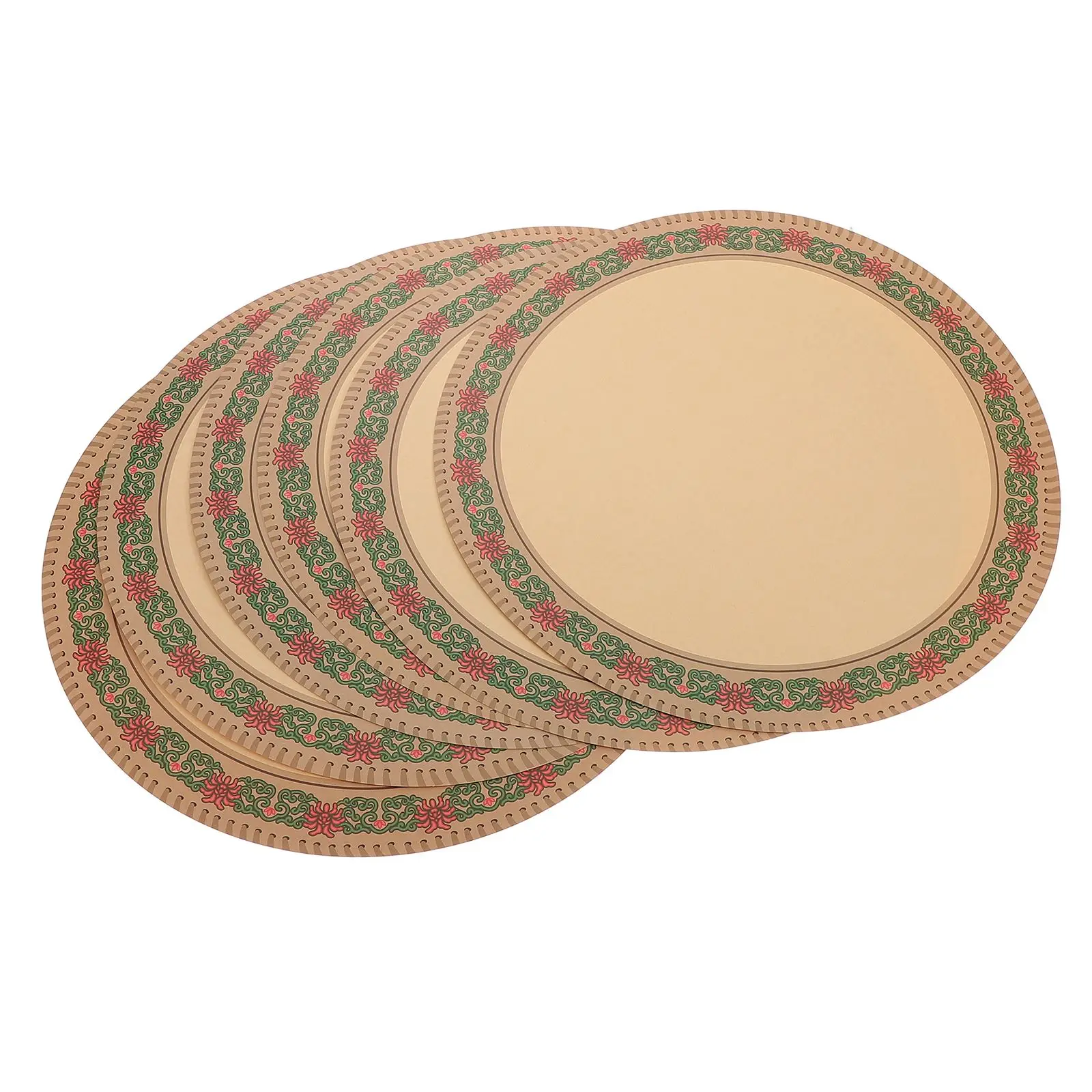 

20 Sheets Round Ethnic Art Drawing Paper With Flower Borders Sketching Paper Watercolor Paper School Stationery Supplies