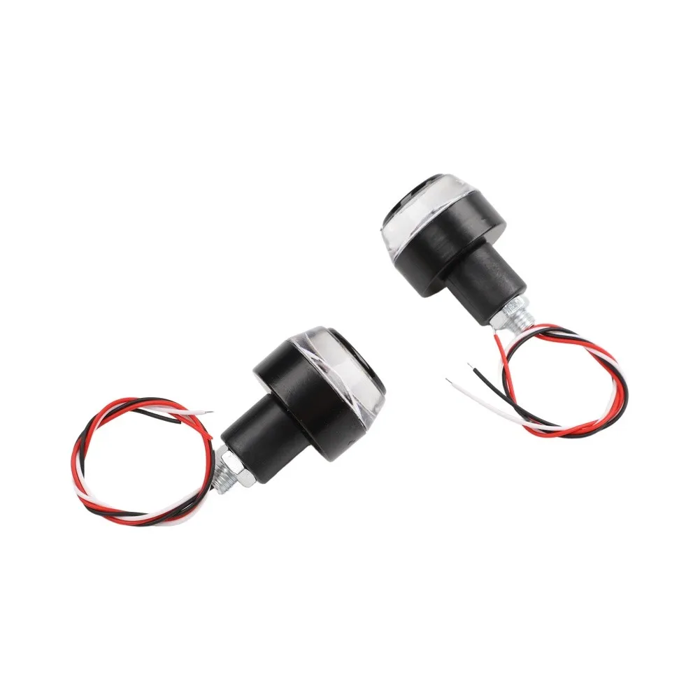2Pcs Motorcycle Handlebar LED Signal Lights with Turn and Brake Functions Providing Visibility and Road Awareness