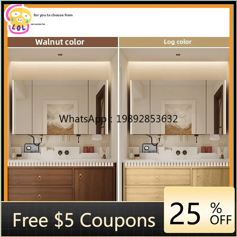 

AB bathroom cabinet combination ceramic integrated basin washbasin toilet walnut washbasin cabinet