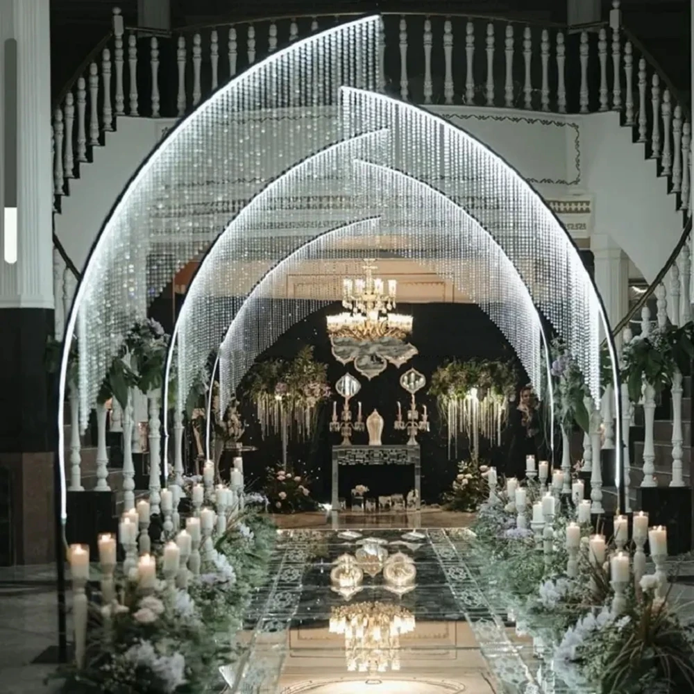 

6 шт. 200 см) дерево, дорога без огней, свадебная сцена, добро пожаловать, декоративные украшения без огней, хрустальные бусины, дорожный свинцовый светильник