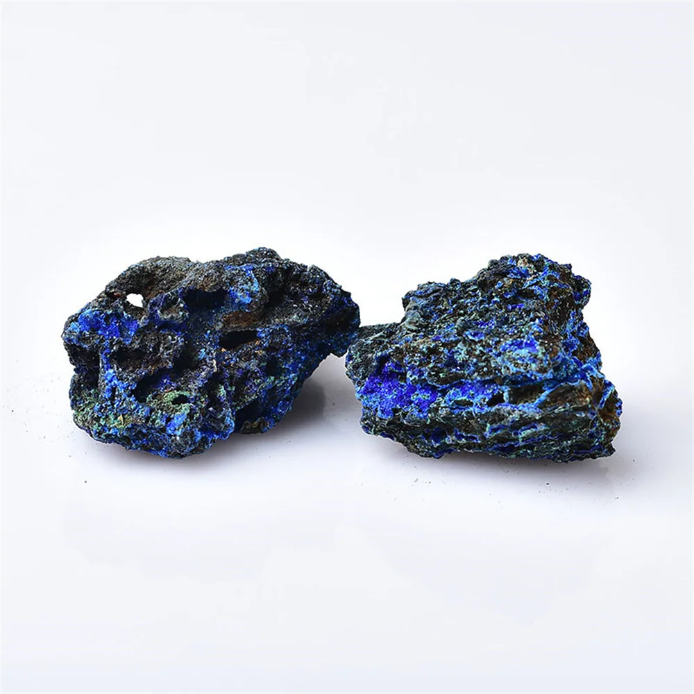 Natural Crystal Azurite Raw Stone Azurite And Malachite Symbiotic Energy Raw Stone Specimen Decoration