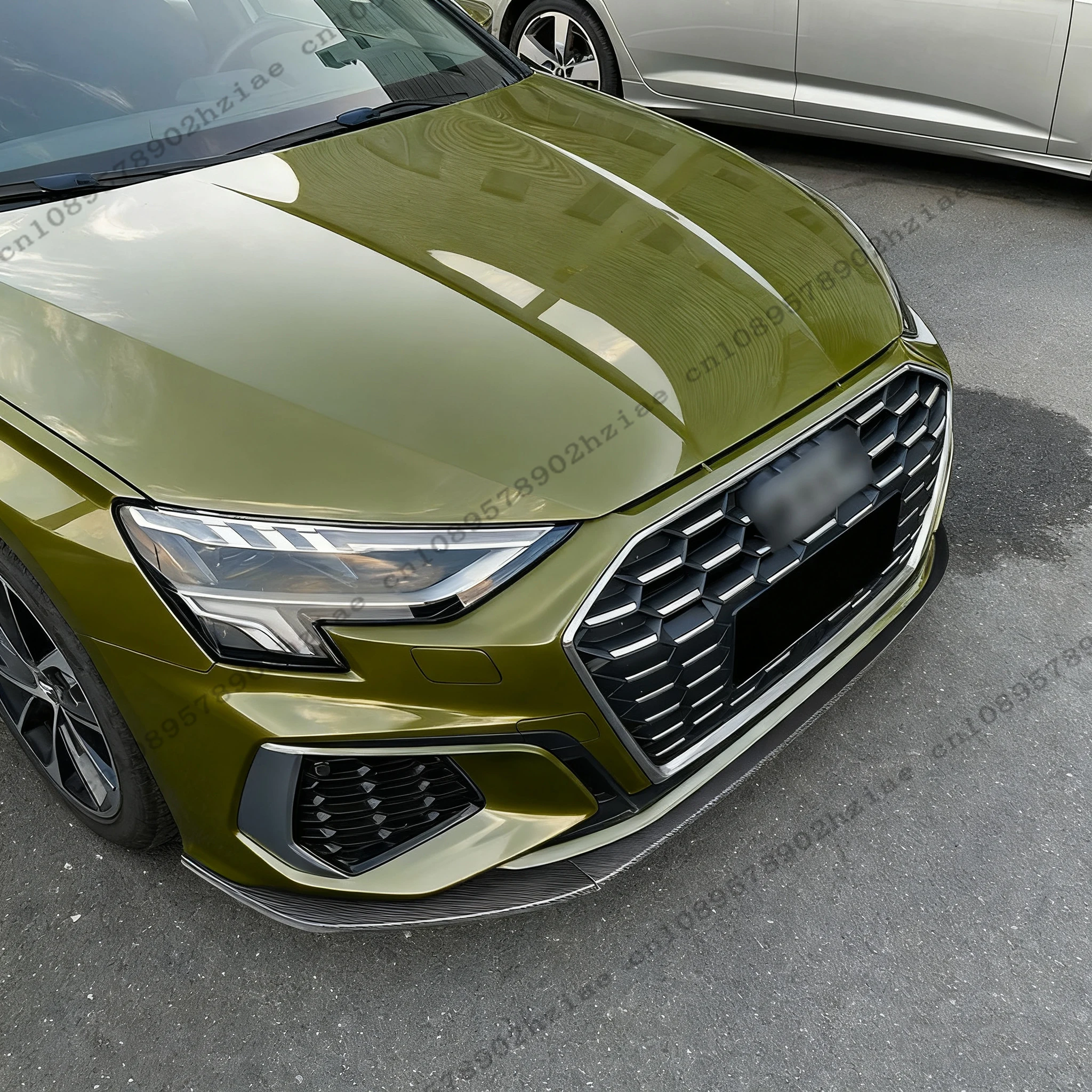 لأودي S3 A3 8Y S-Line TFSI 2020-2024 سيارة الجبهة حافة مصد السيارة الفاصل المفسد الناشر بوديكيت ضبط الملحقات الخارجية أجزاء