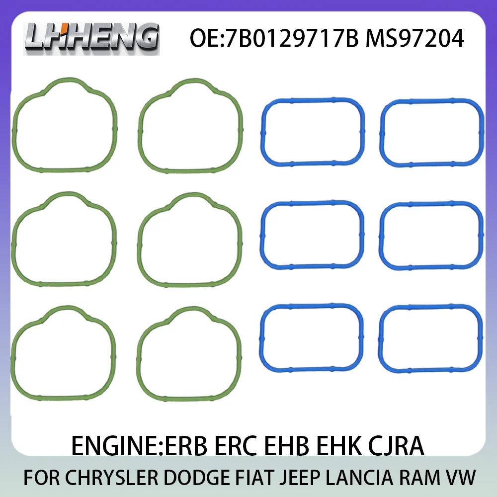 Kit de junta plenum inferior e superior do coletor de admissão para CHRYSLER DODGE FIAT JEEP LANCIA RAM VW 3.0L 3.2L 3.6L V6 GAS 10-23 MS97204