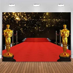 Customize Movie Night Red Carpet Stage Vip Photography Backdrop Birthday Party Decoration Banner Poster Background Photo Booth