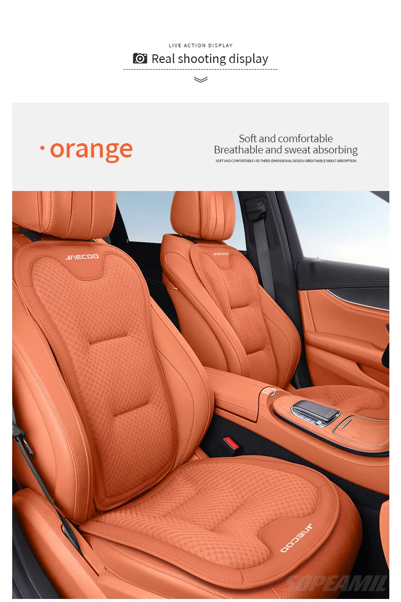 Für Chery JAECOO J5 J5EV J6 J7 J7SHS J8 J9 2024-2026 Auto-Sitzrückenlehnen-Kissenbezug Atmungsaktiver Sitzschutzbezug – Detail 18