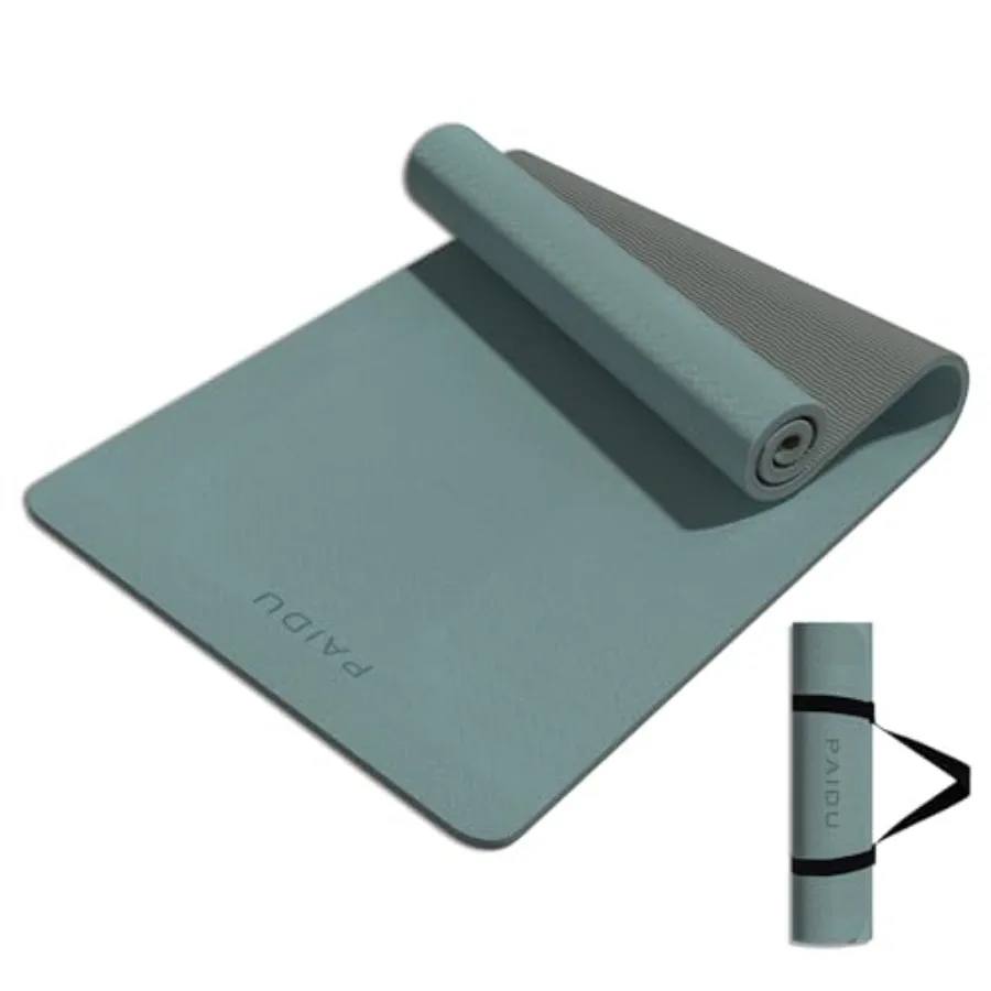 

Супертолстый коврик для йоги из ТПЭ 8 мм для йоги, пилатеса, медитации, домашних тренировок, сертифицированный SGS, нескользящий, без запаха, устойчивый к разрывам, унисекс