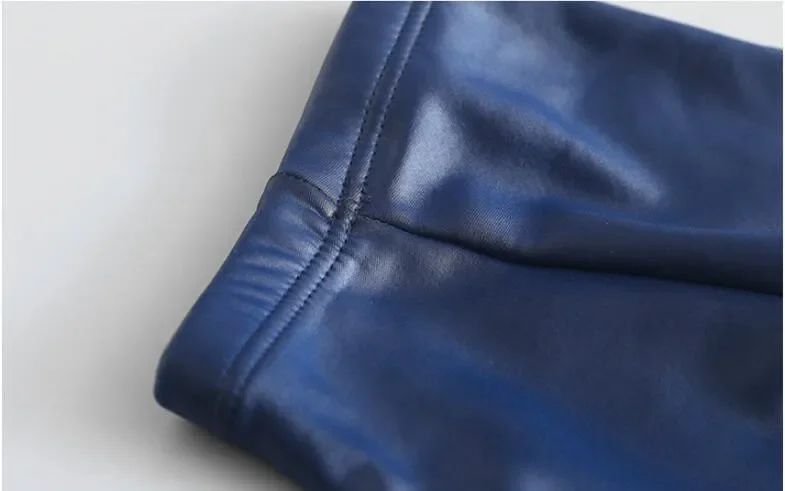 Kinder Mädchen Pu Leder Winter Legging Fower Warme Kinder Legging Herbst Winter Dicke Baby Hosen Hosen 3-12 Jahre – Detail 21