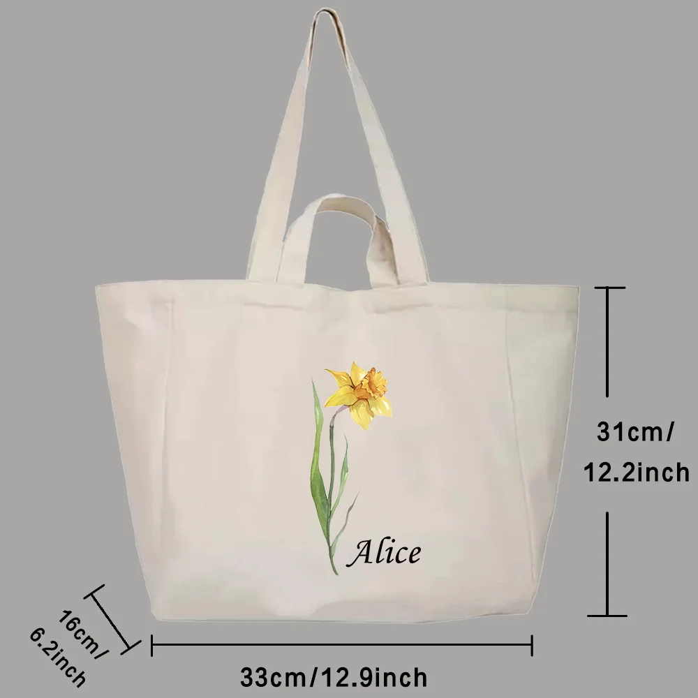 حقيبة قماش عصرية ذات سعة كبيرة قابلة لإعادة الاستخدام، حقيبة يد ترفيهية مطبوعة، حقيبة تسوق متعددة الوظائف