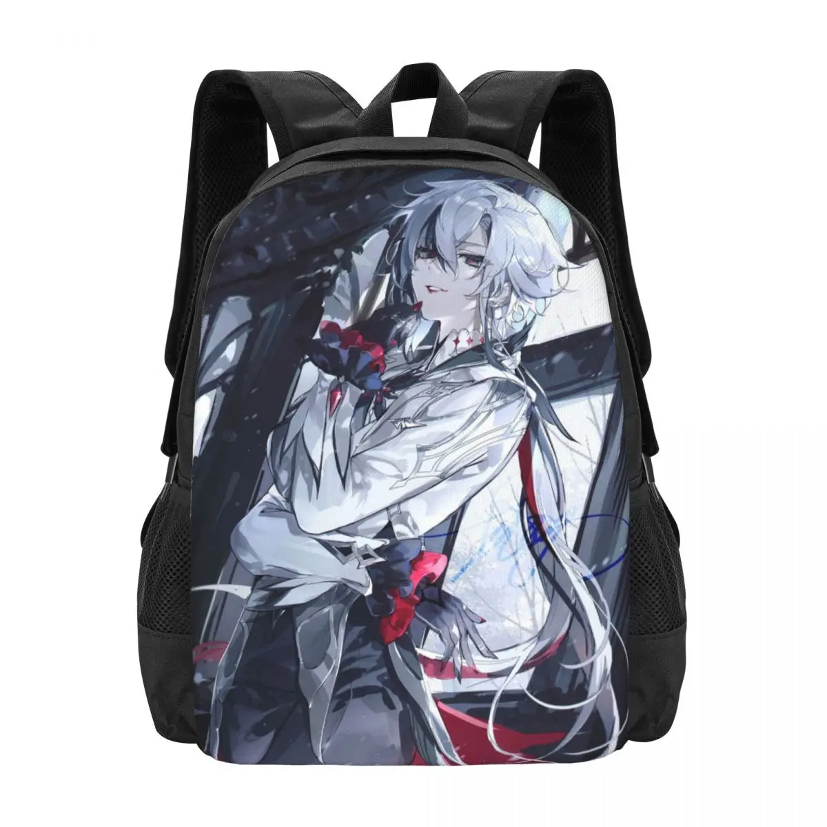 

Anime Genshin Impact Arlecchino Travel Laptop Backpack, Business College School Computer Bag Gift for Men & Women