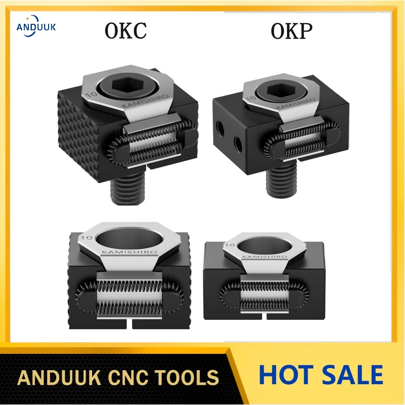 

OKC OKP Vice M6 8 10 12 OK Vise Clamps Fixed CNC Milling Tools Cnc Machine Milling Hign Precision Vise Workholding Clamps 4 Aixs