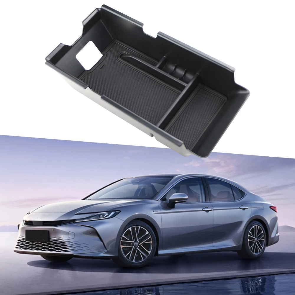Car Armrest Storage Box for Toyota Camry 2024 2025 LE SE XLE XSE Tray Holder Center Console Plate Organzier Interior Accessories