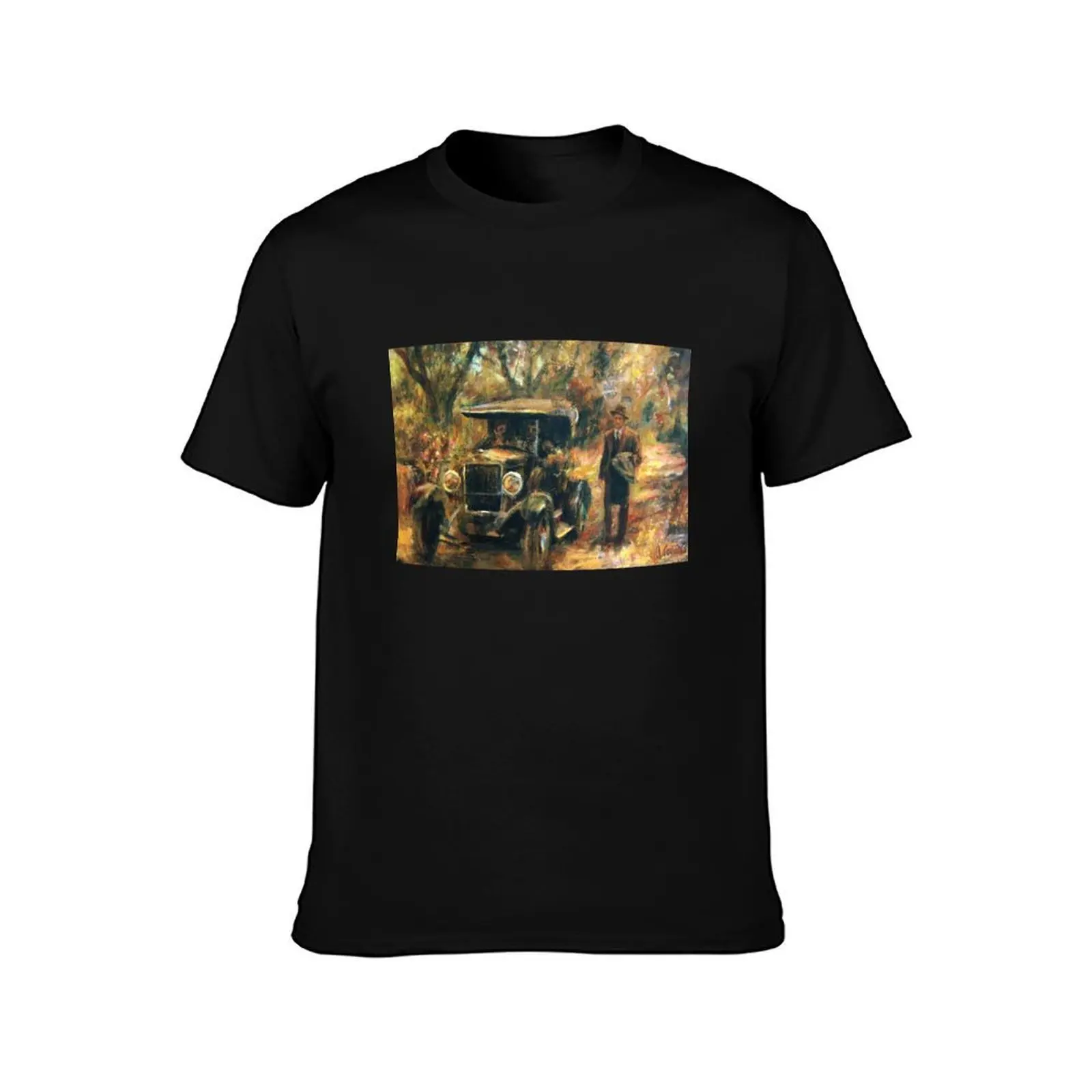 Artwork inspired in The Godfather. Part two T-Shirt, Summer Casual Cotton Tee, Oversized Streetwear Tops, Vintage Graphic Print