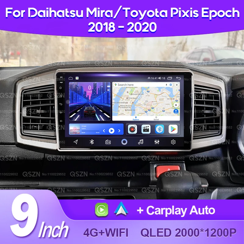 QSZN For DAIHATSU MIRA TOYOTA PIXIS EPOCH 2018 -2020 Android 13