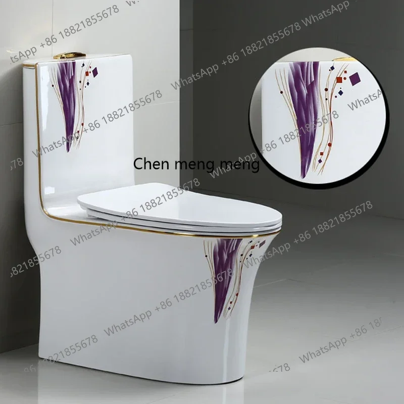 P32 Household large-diameter siphon super whirlpool toilet silent pumping deodorant toilet anti-blocking