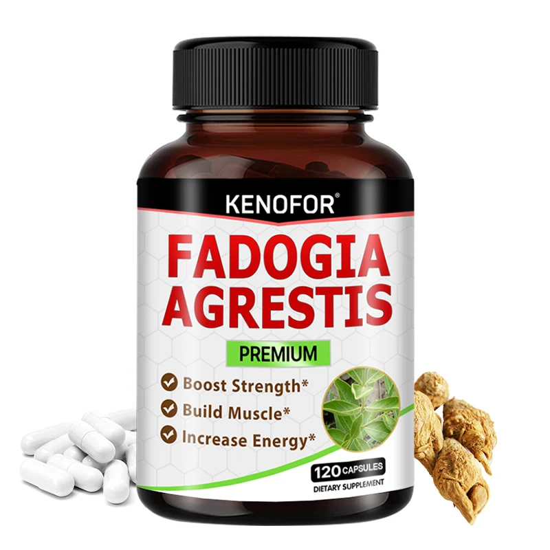Fadogia Agrestis 800mg Capsules with Maca, Ashwagandha - Supports Men's Health, Strength, Athletic Performance, Muscle Mass