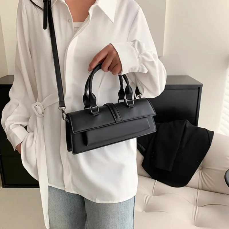 

JIAERDI однотонная минималистичная сумка с клапаном, женская кожаная сумка на плечо большой вместимости, женская модная роскошная дизайнерская сумка через плечо