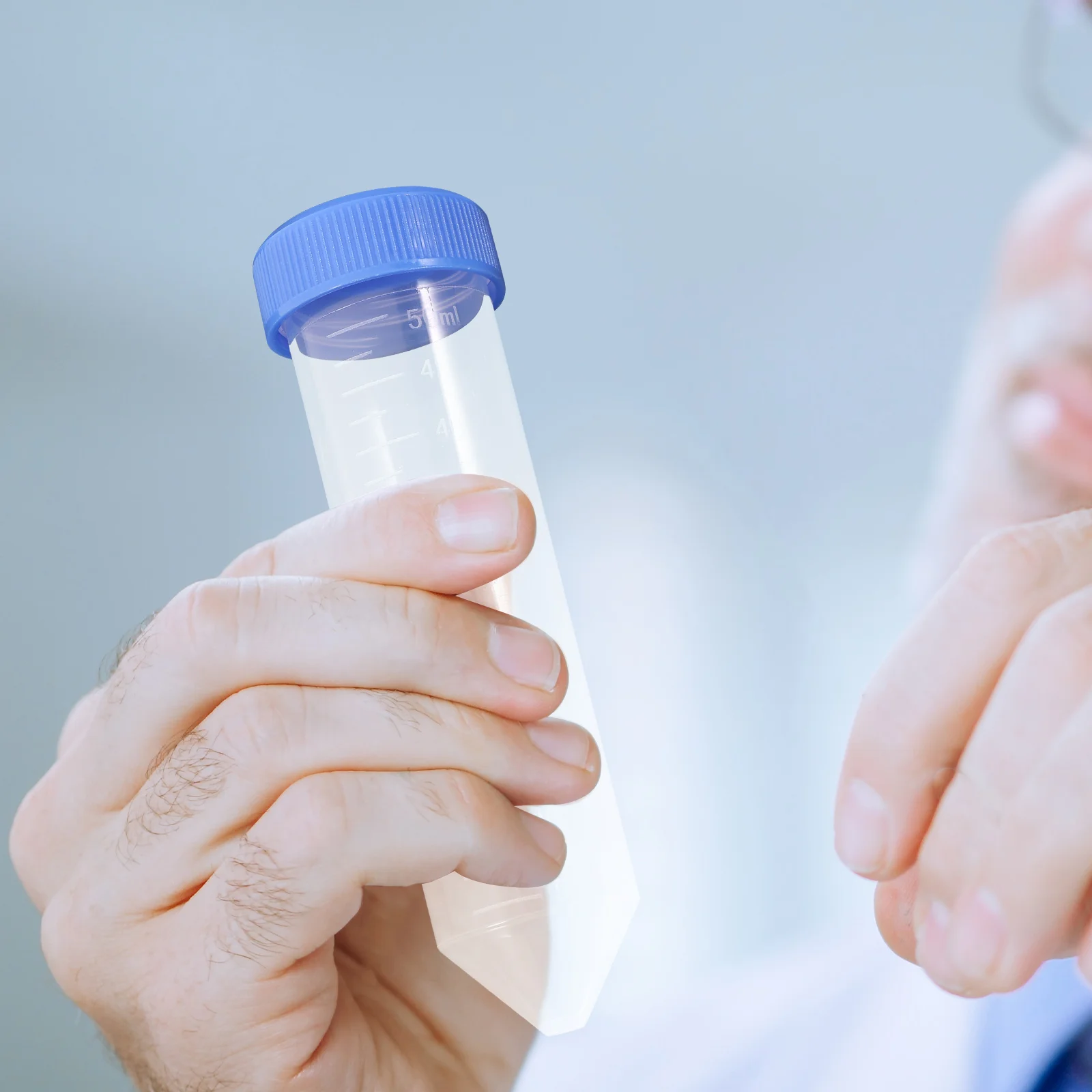 

25 PCS Tube Measuring Storage Tubes with Caps Conical Container Can 50ml Laboratory Supplies