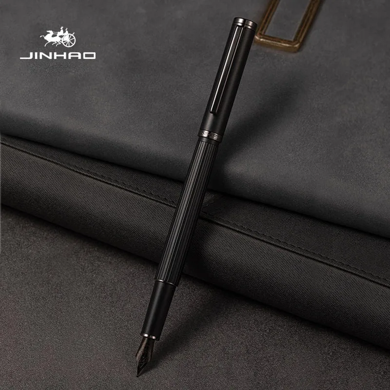 jinhao 88 caneta tinteiro de metal qualidade de luxo azul vermelho preto canetas de tinta financeira papelaria estudante escola material de escritorio 01