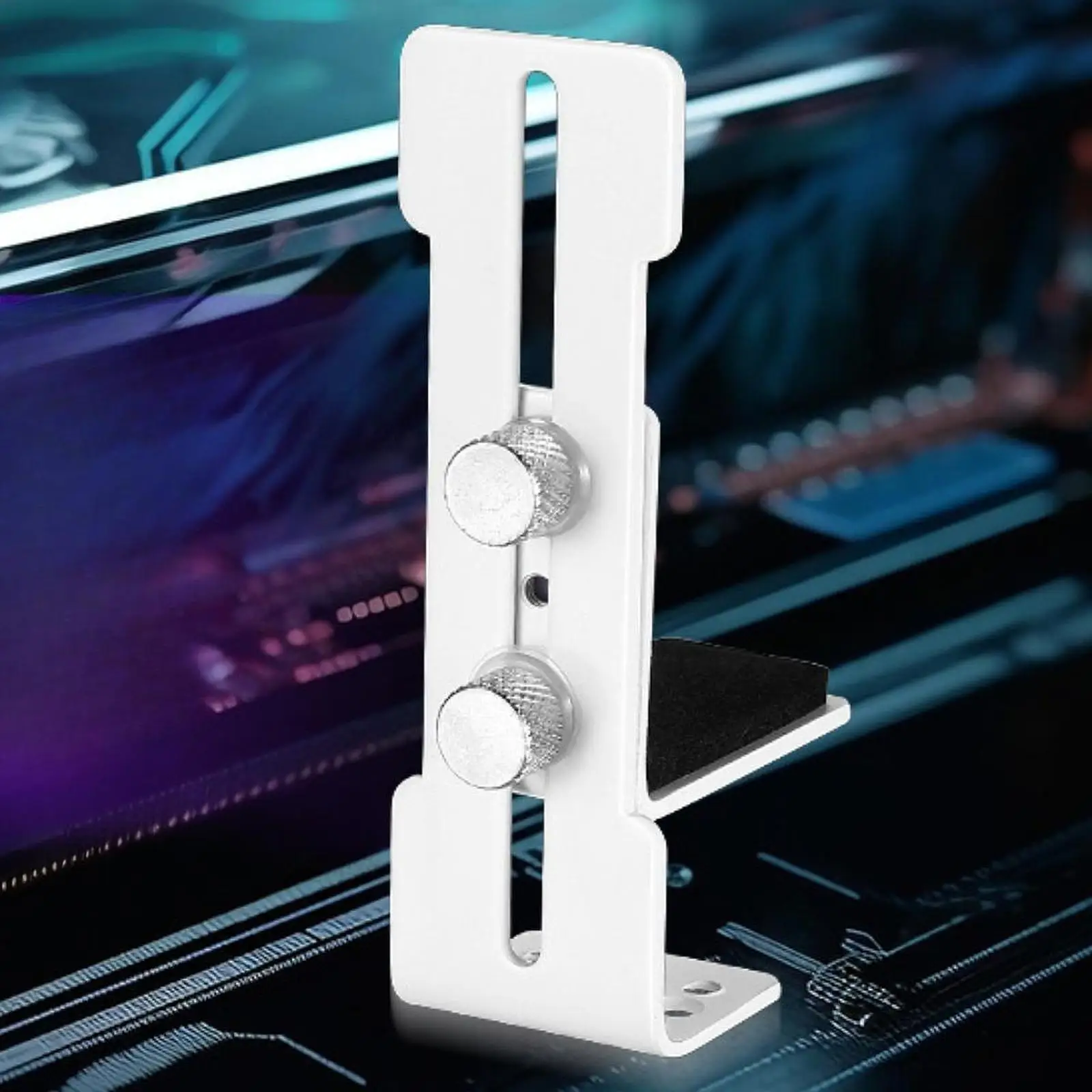 GPU Support Bracket Video Card Holder Accessories Sturdy Shockproof Simple Assembly Anti Sag Vertical Use Universal 6mm-96mm