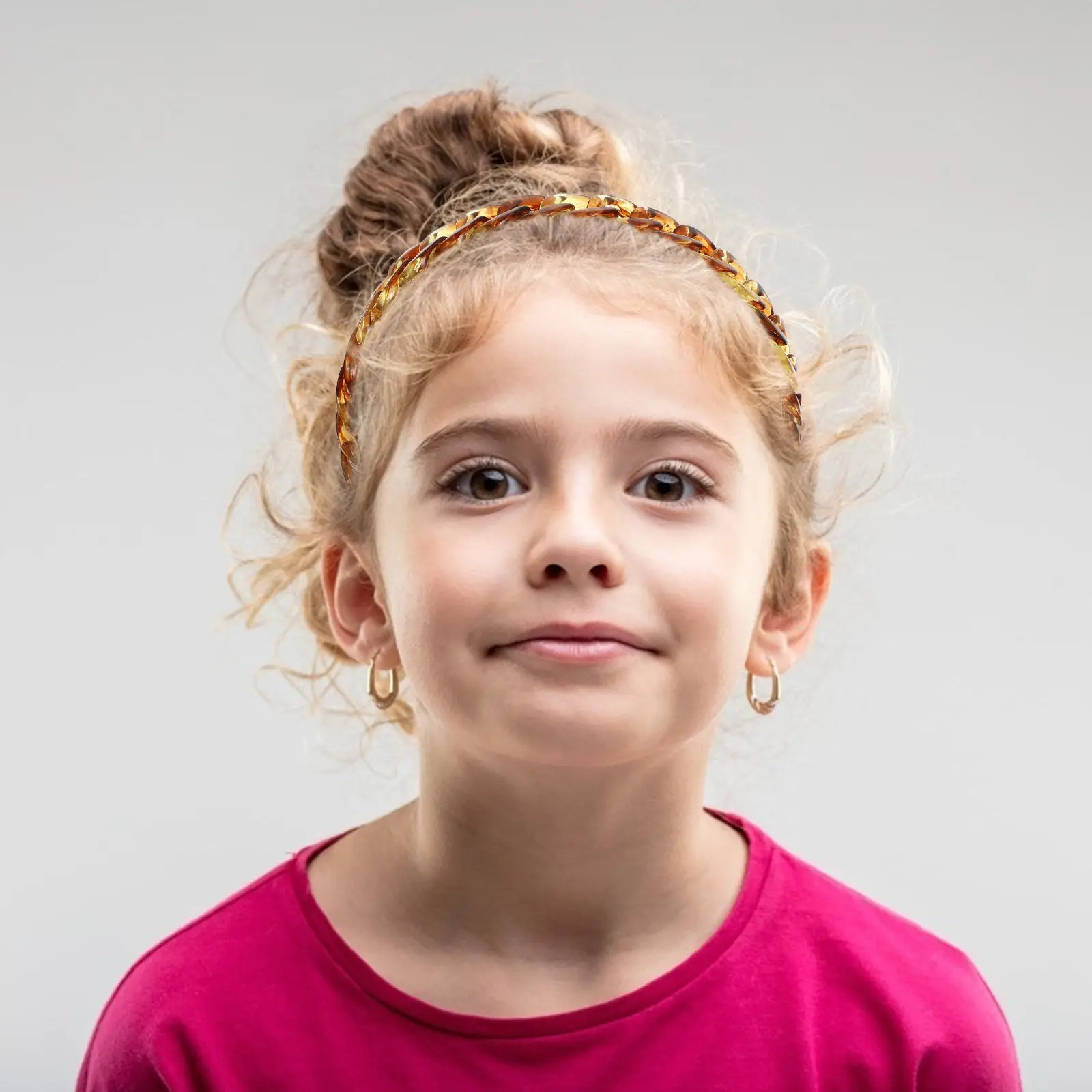 

1Pcs Retro Hair Hoop Chain Modeling Charming Woman Headdress Elegant Acrylic Hairband Girl Haircut Accessory Festival Wedding