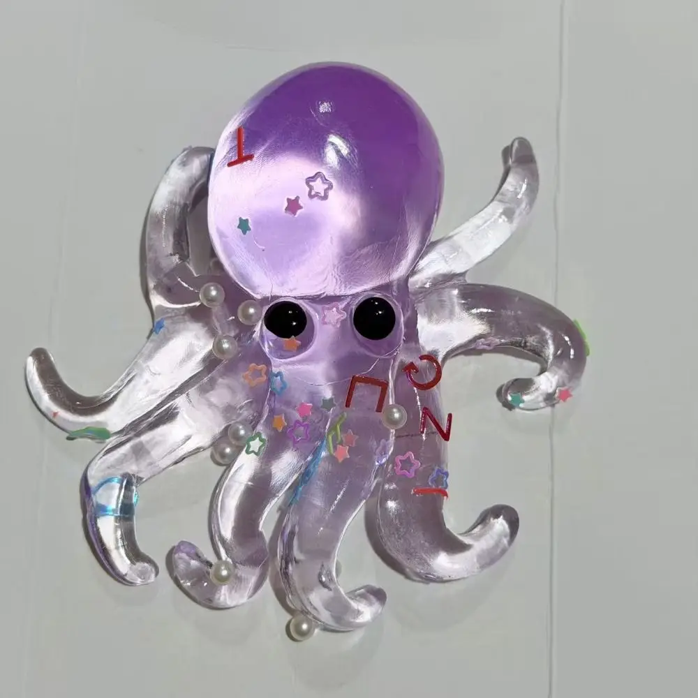 Simulation Squishy Ocean Octopus Stretched Glitter Sensory Fidget Ball Pinch Cute Animals Slow Rebound Toy Office Workers