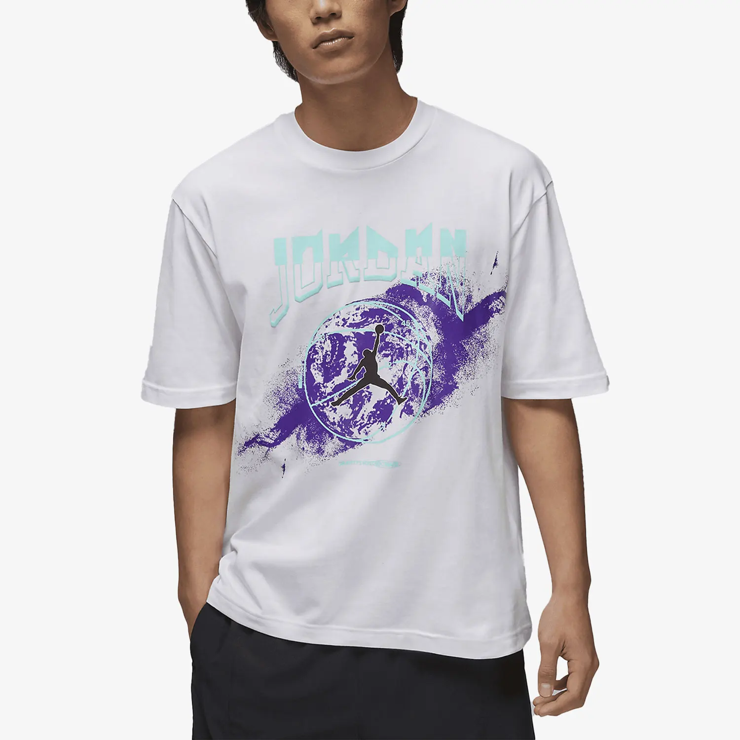 

Мужская спортивная футболка Nike Authentic Jordan с коротким рукавом, быстросохнущая и комфортная, FB7446-100