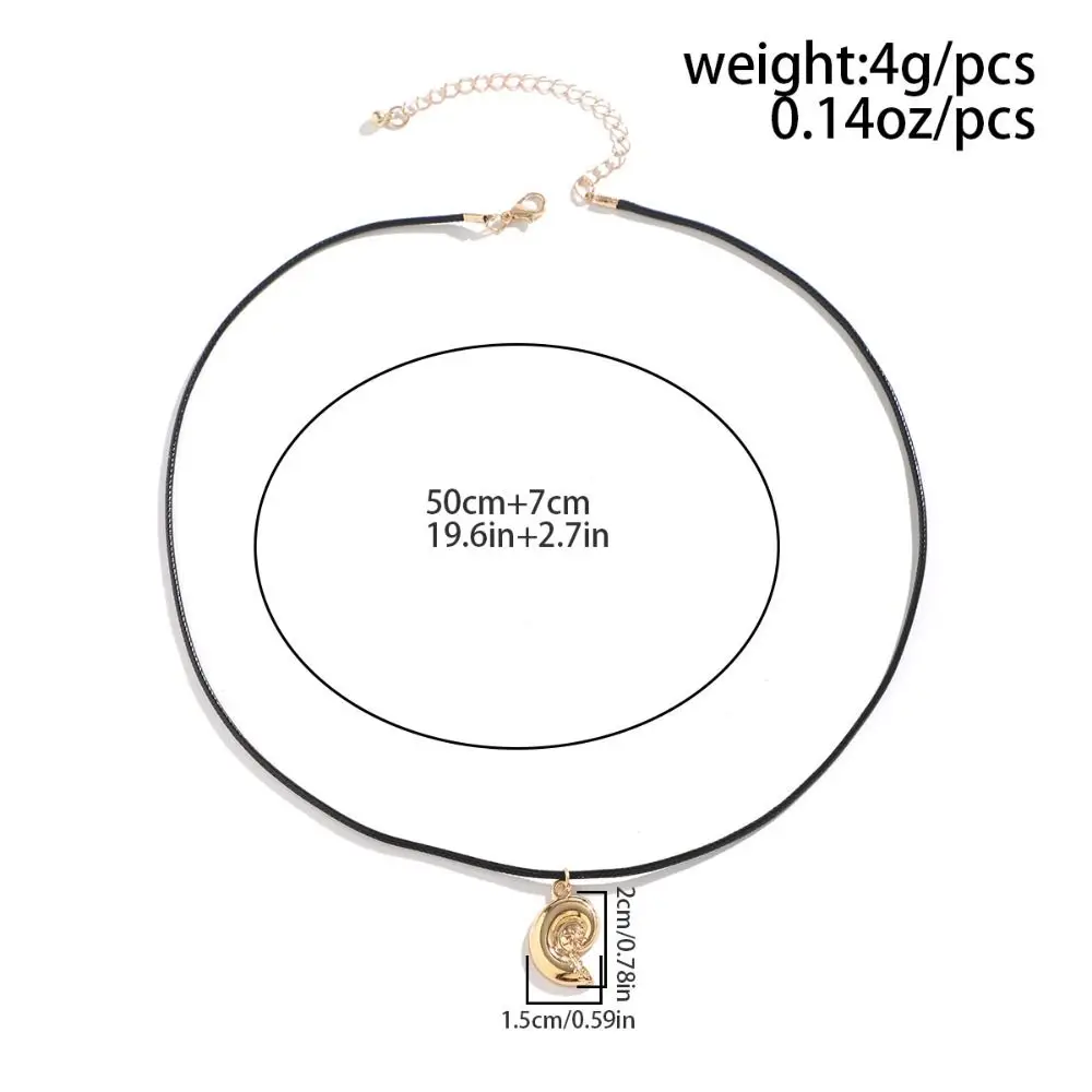 新しいゴールド貝殻ネックレス シルバー合金ヒトデジュエリー コンクペンダントネックレス