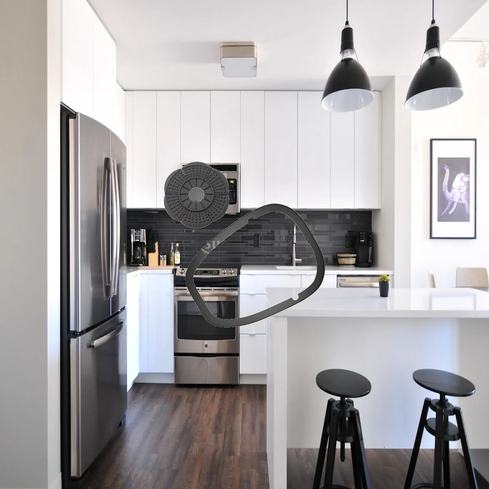 

Car Waterproof Silicone Dust Plug Seal Ring Wiper Hole Protection Cover for BYD Atto 3 Yuan Plus Auto Parts