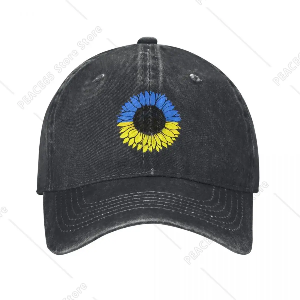 

Ukrainian Sunflower Unisex Baseball Cap Ukrelna Flag Distressed Caps Hat Vintage Outdoor Summer Gift Snapback Hat