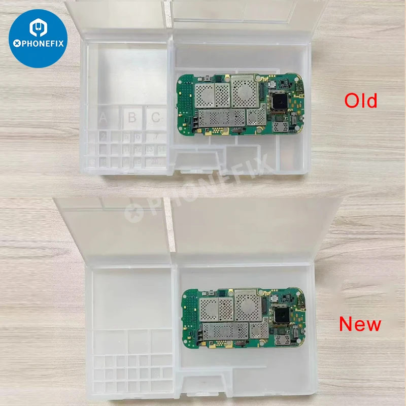 

New Upgrade SS-001A Storage Box For Mobile Phone Openning Tools Repair IC Motheboard Screw Parts Double-layer Storage Box Tools