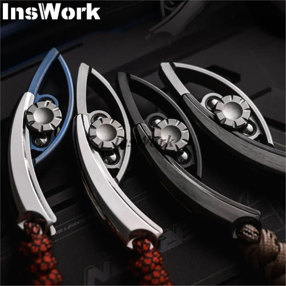 Serie espacial Star Luck compuesto 3 en 1, dedo Push Slider Fidget Spinner, rueda giratoria de Metal, colgante de Metal, juguetes para aliviar el estrés