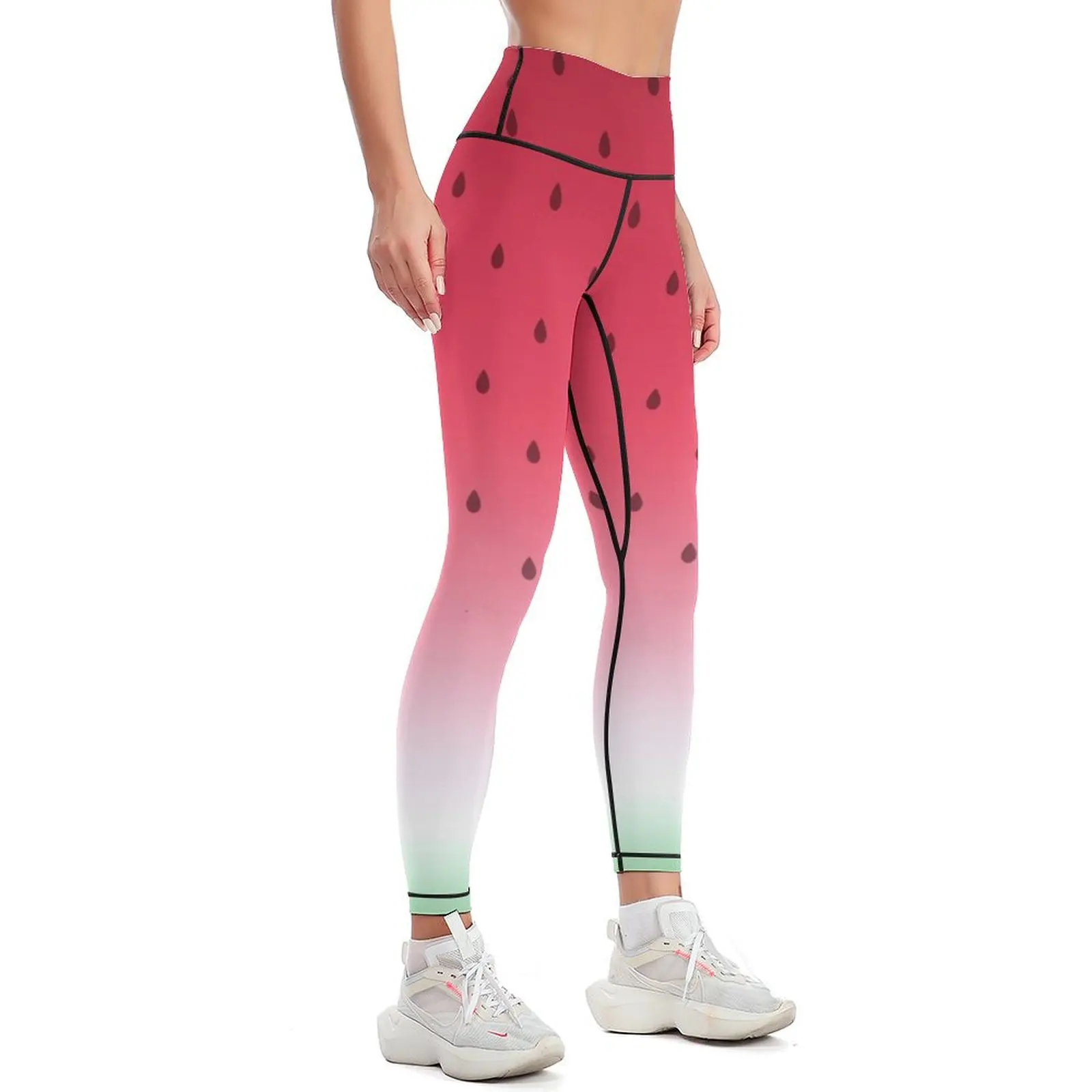 Watermelon Leggings high waist Tight fitting woman sporty woman push up Women's sportswear Womens Leggings