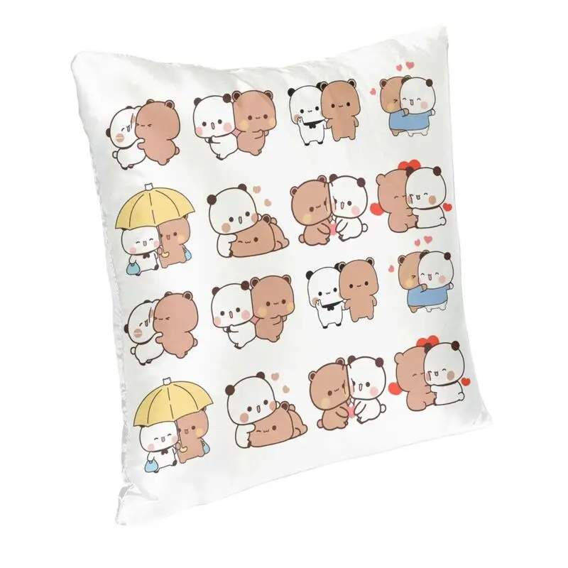Bubu Dudu Bear And Panda Cushion Cover 45x45cm Home Decor 3D Print Throw Pillow Case for Car Two Side