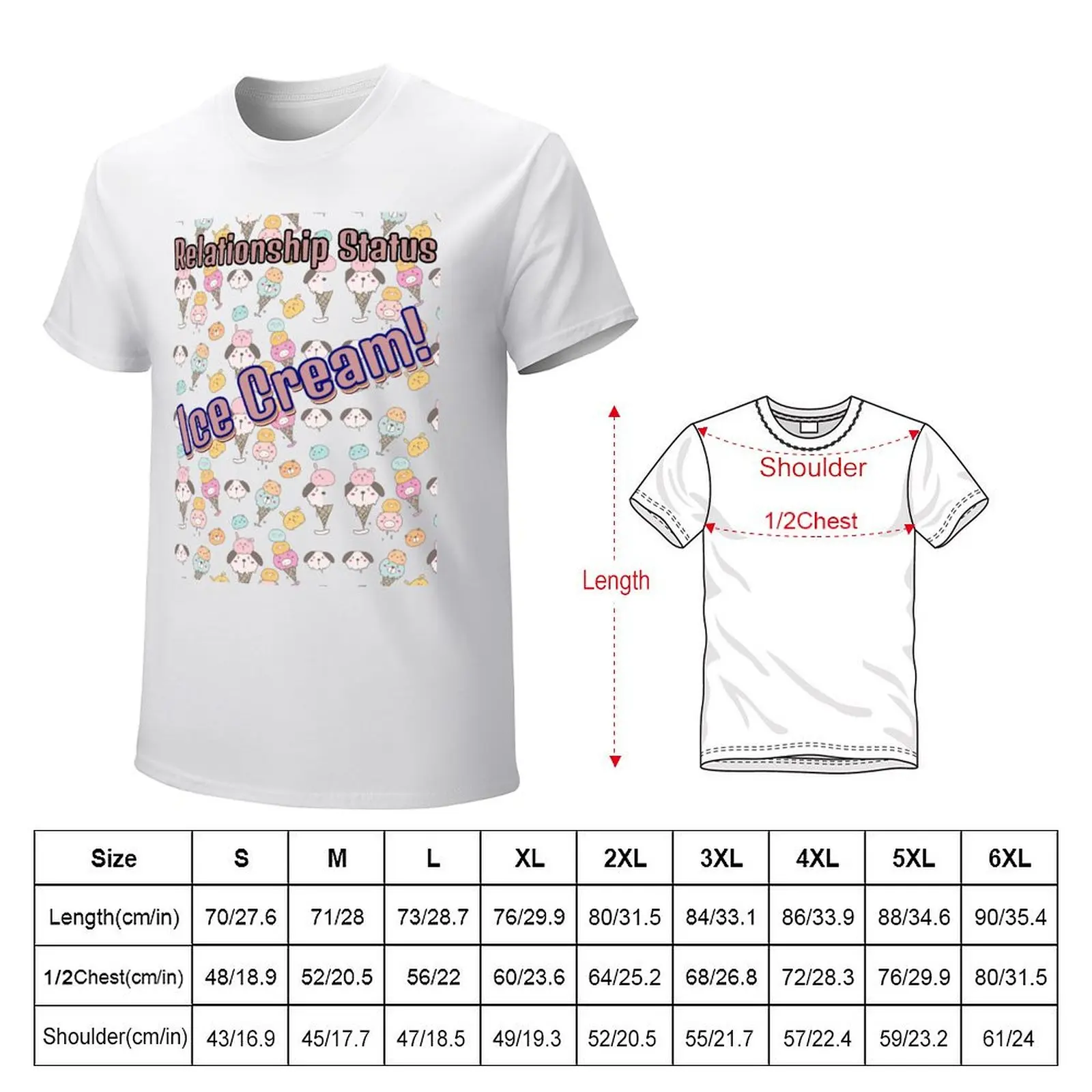 Relationship Status Ice Cream Quotes - National Ice Cream Day T-Shirt new edition blacks T-shirt men image 2