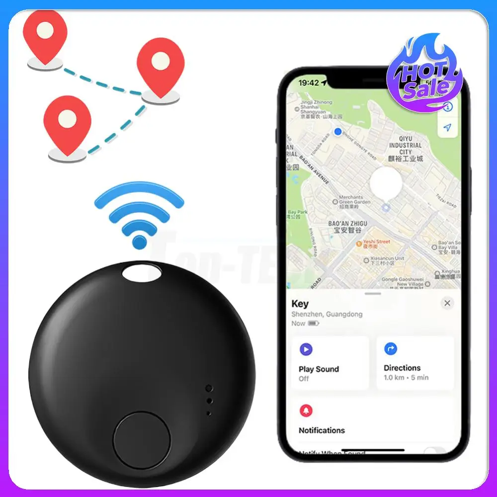 Android トラッカータグ GPS トラッカー 紛失防止アイテムロケーター キー、バッグ、荷物など用のウォレットトラッカー