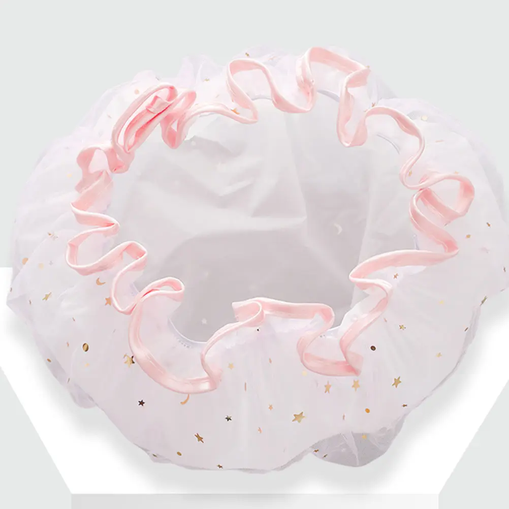 

3 PCS Swimming Cap Waterproof Bath Caps Headwear Thickened Bathing Salon Hair Hats Baby