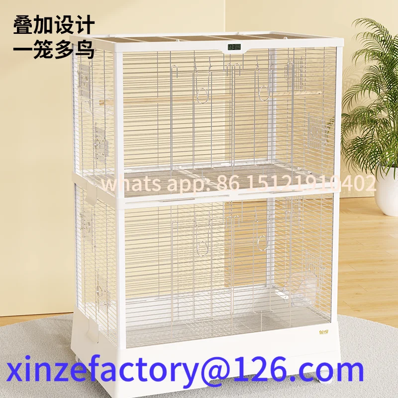 

Customizable Parrot Qilin 304 Stainless Steel Bird Cage Large Household