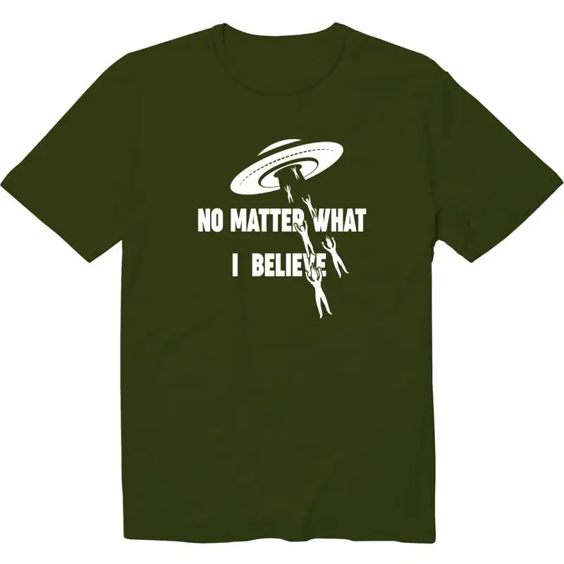 No Matter What The UFO Report Says I Believe Crew Neck T Shirt