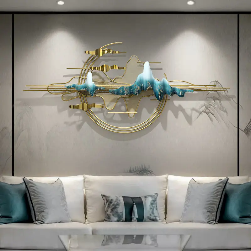 nq-200X86CM Large French Wall Decoration Flower Living Room Sofa Background Creative Iron Luxury Arts Hanging Dropshipping DDP~